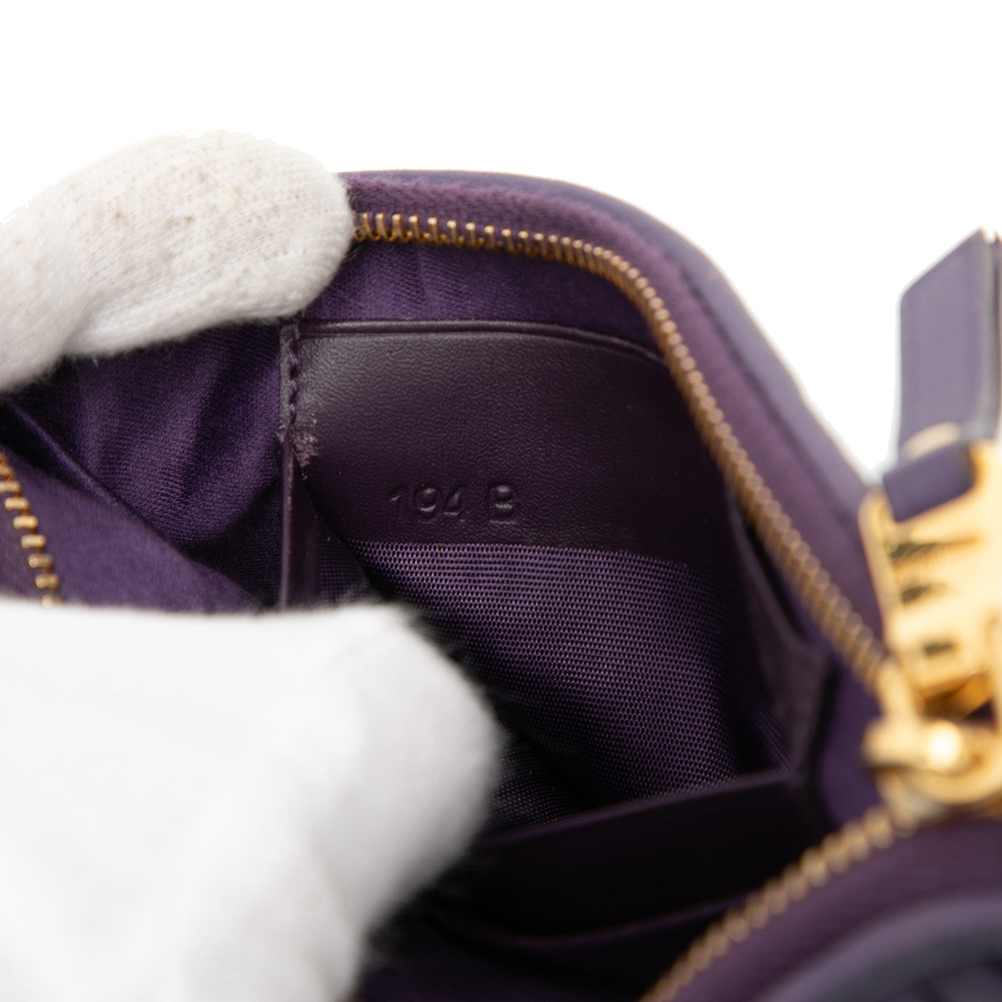 Matelasse Leather Pouch - Image 6