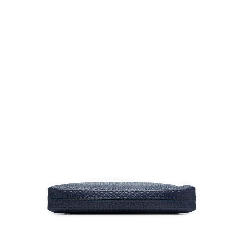 Embossed Anagram Leather Repeat T Clutch - Image 3