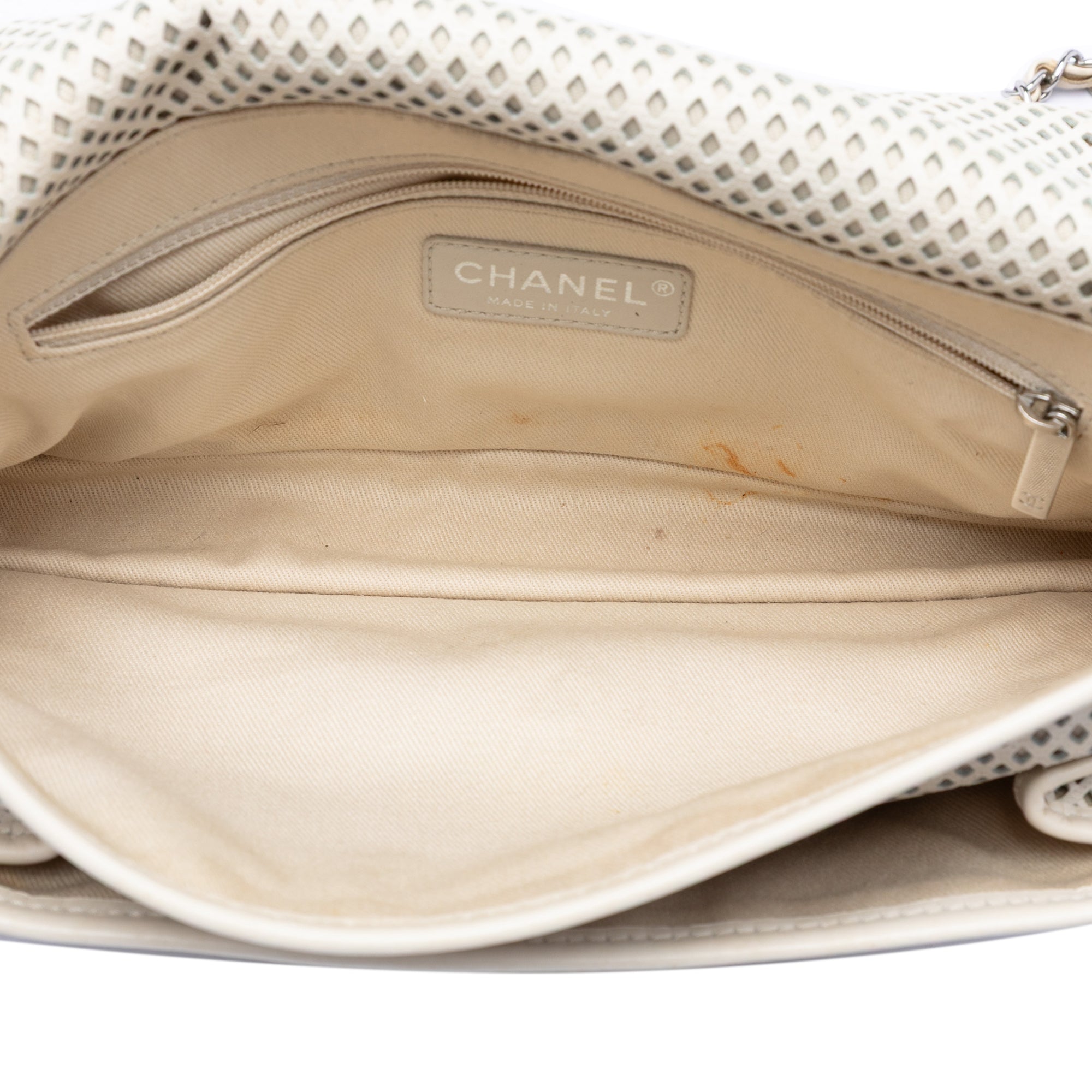 Medium Perforated Calfskin Up In The Air Flap - Image 4