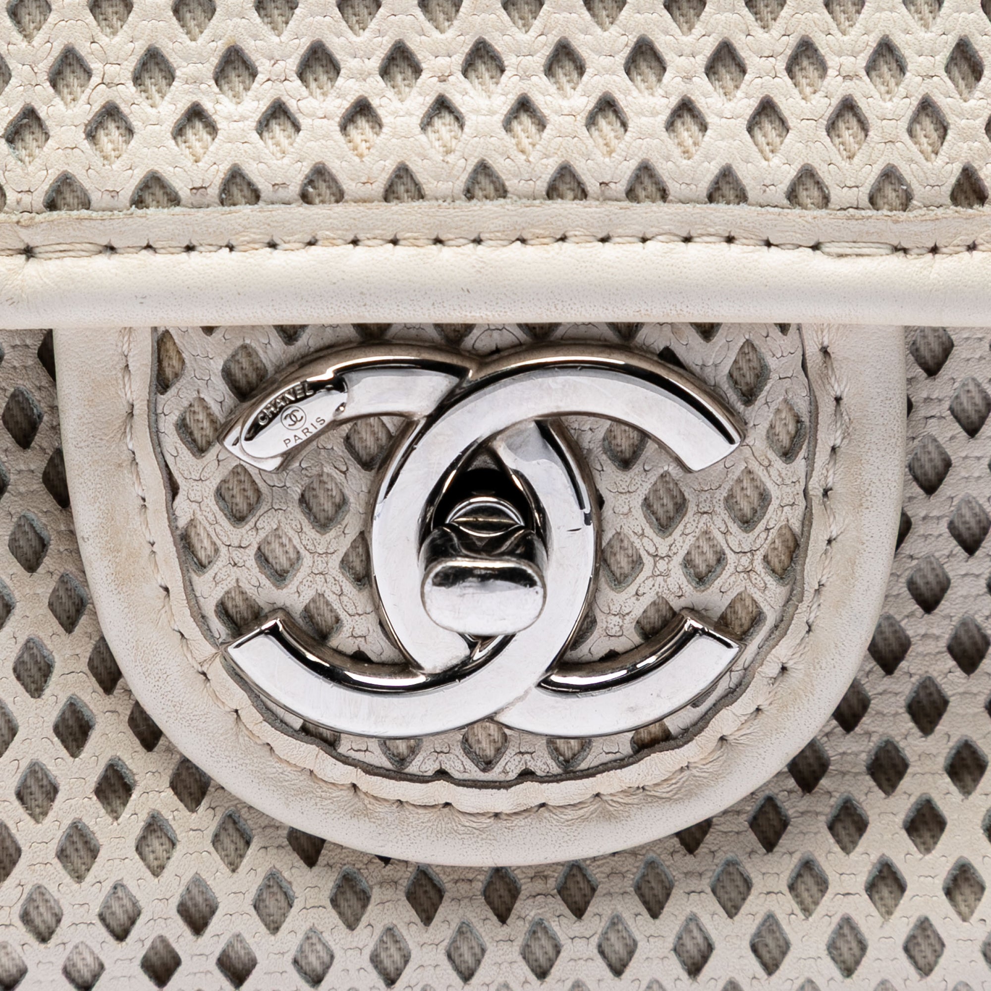 Medium Perforated Calfskin Up In The Air Flap - Image 5