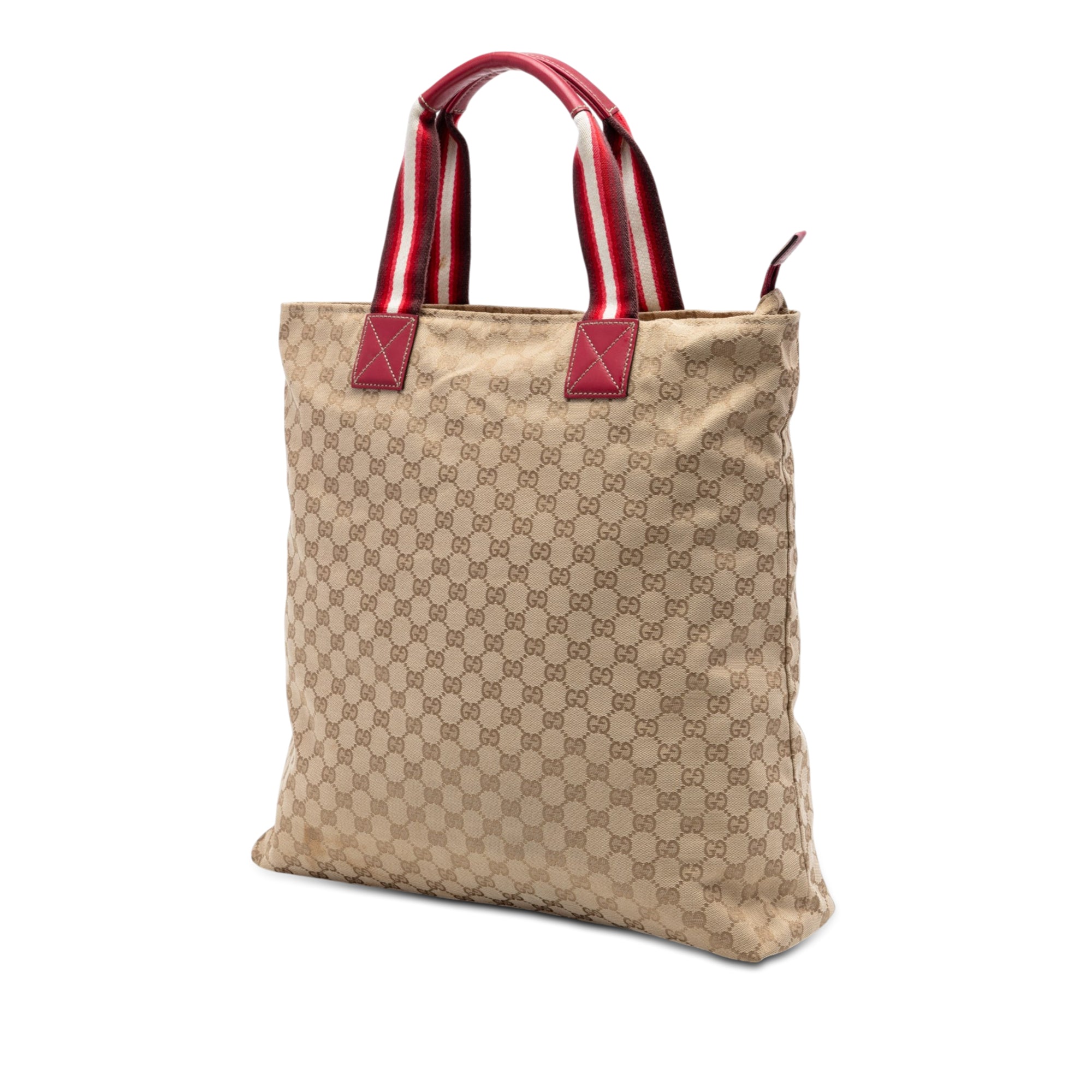 GG Canvas Web Vertical Tote - Image 2
