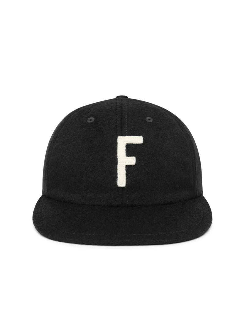 Fear Of God Fge2708040woo001 Logo Wool Baseball Cap — Black Caps