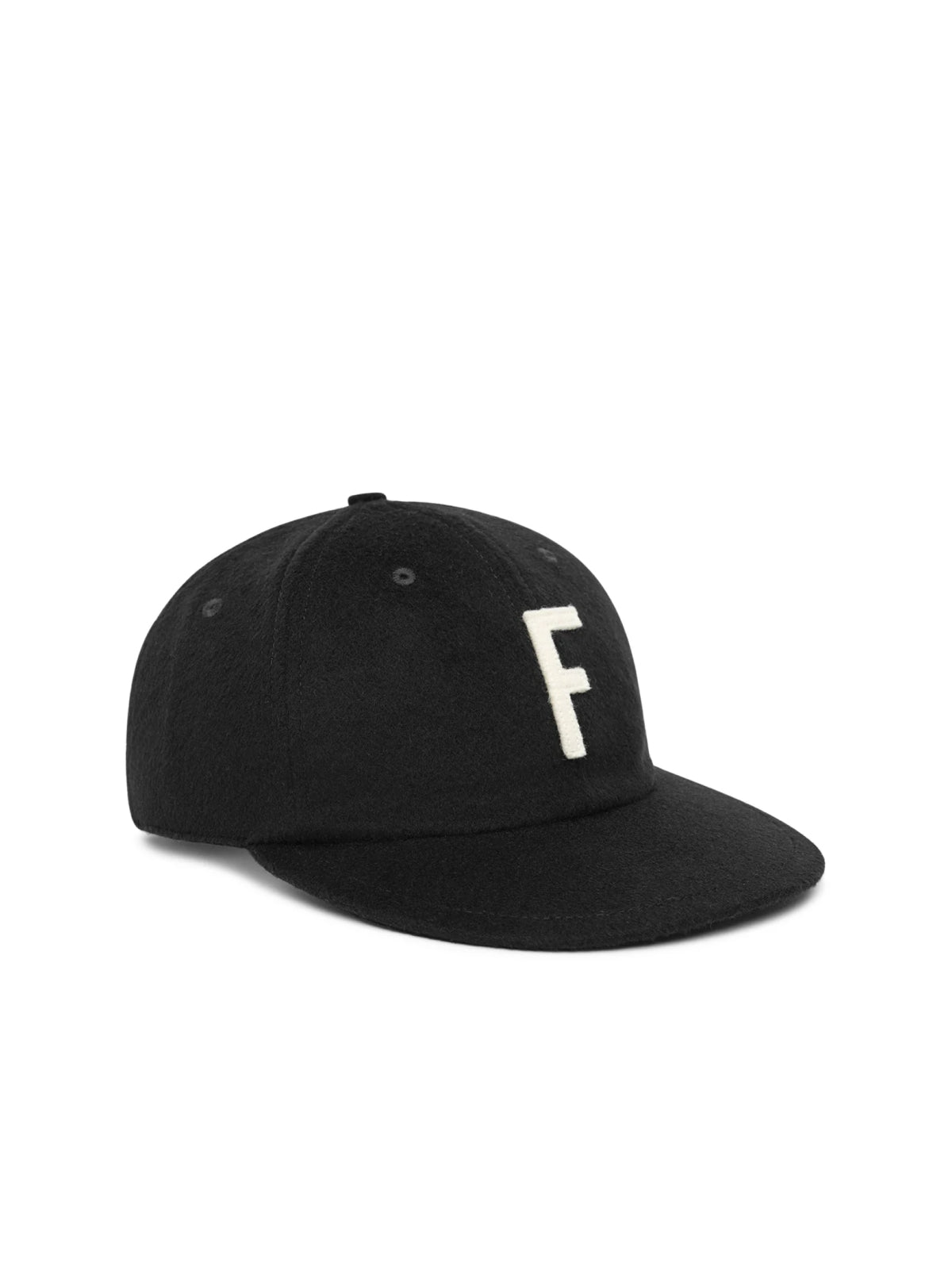 Fear Of God Fge2708040woo001 Logo Wool Baseball Cap — Black Caps