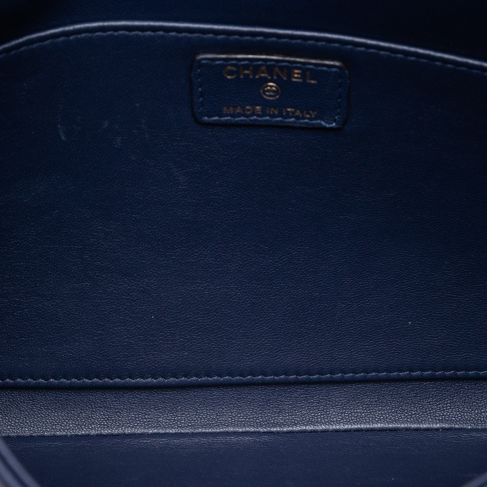 Large Bicolor Lambskin Envelope Clutch - Image 4