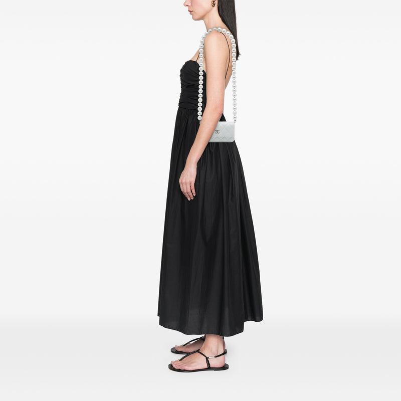 CC Quilted Lambskin Maxi Pearl Chain Strap - Image 6