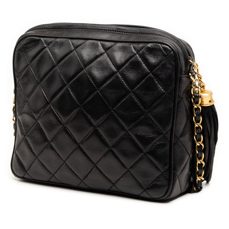 Mini CC Quilted Lambskin Tassel Camera Bag - Image 2