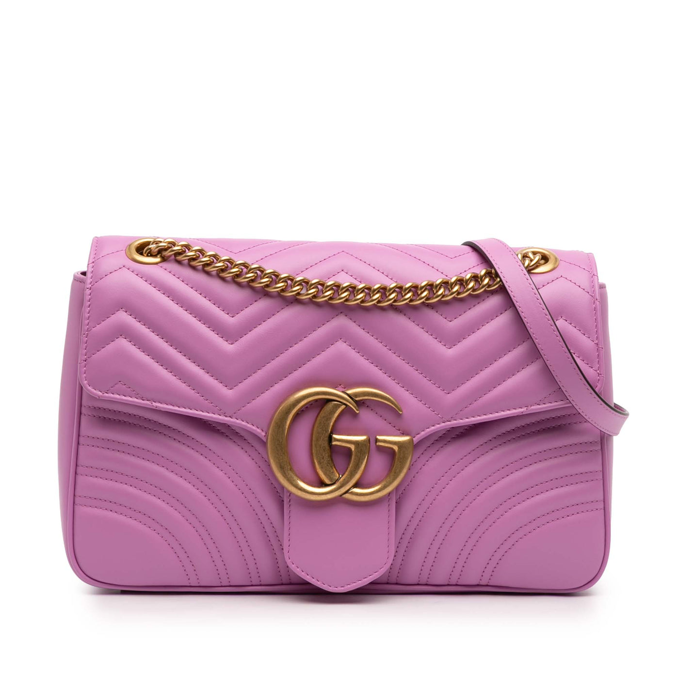 Large GG Marmont Matelasse Leather Shoulder Bag - Image 1