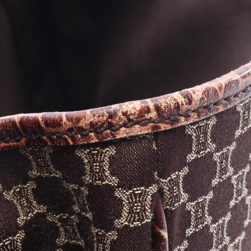 Macadam Canvas and Croc-embossed Leather Tote - Image 5
