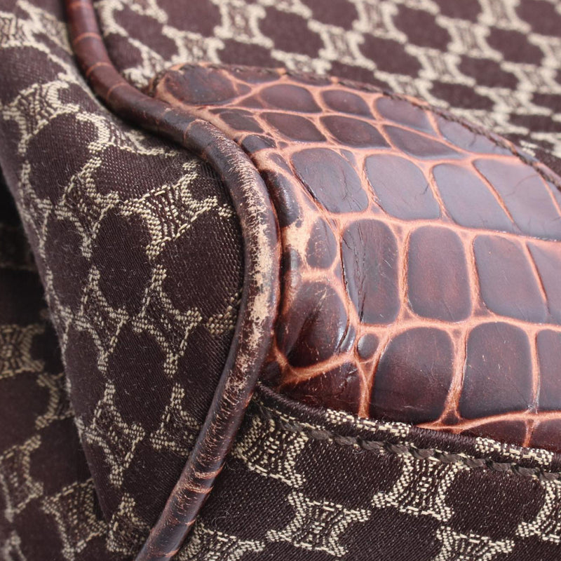Macadam Canvas and Croc-embossed Leather Tote - Image 6