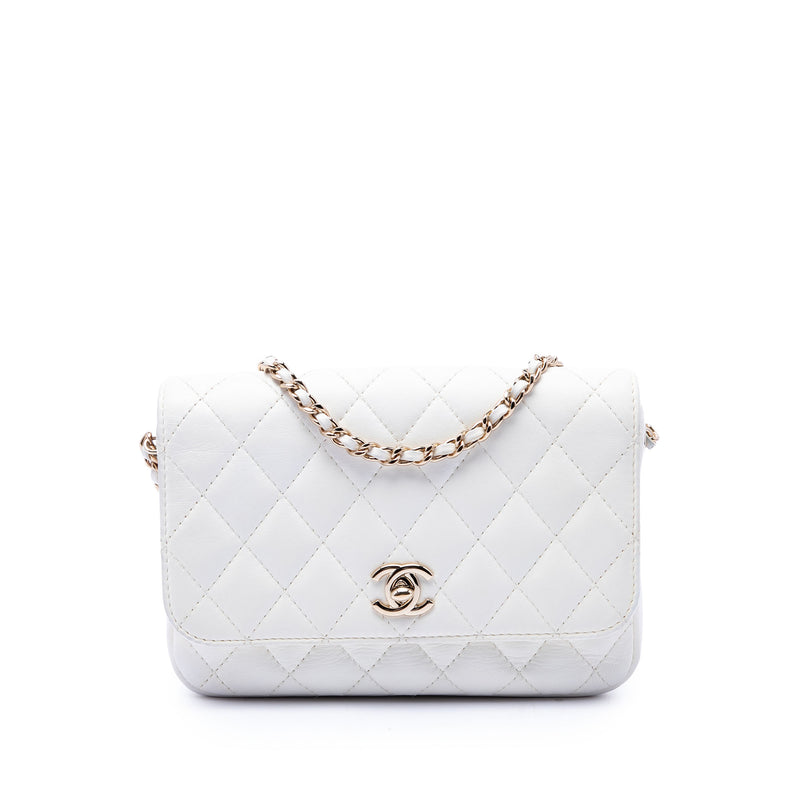 CC Quilted Lambskin Side Packs Flap - Image 2