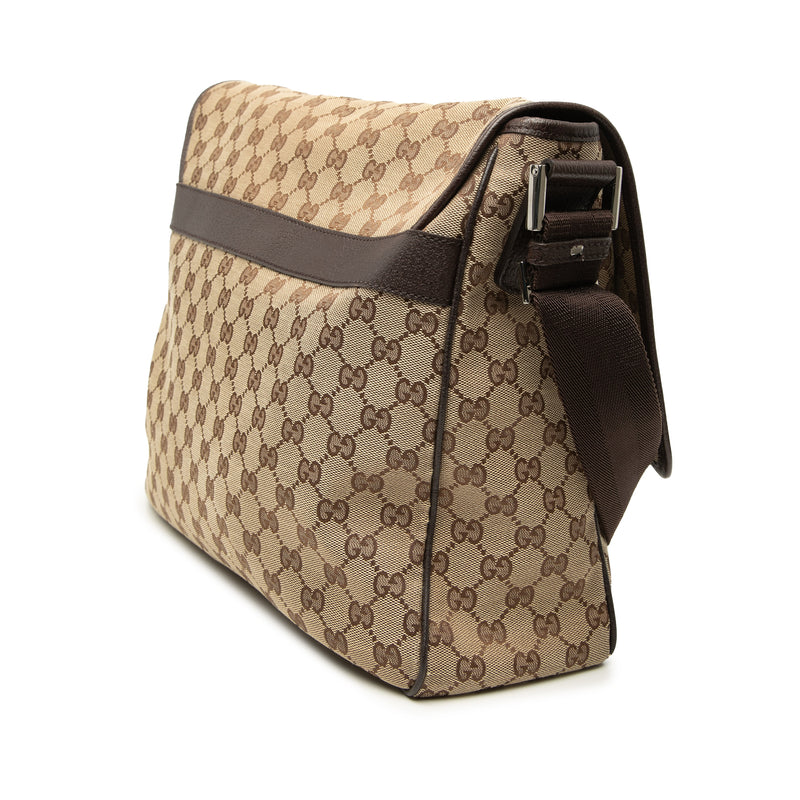 GG Canvas Flap Messenger Bag - Image 2