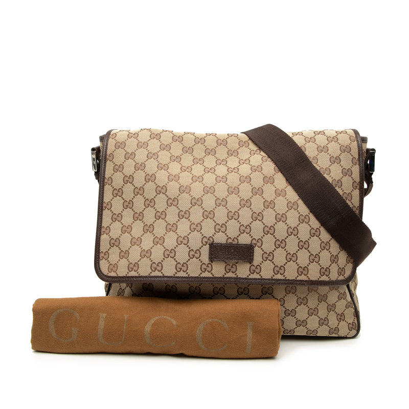 GG Canvas Flap Messenger Bag - Image 8