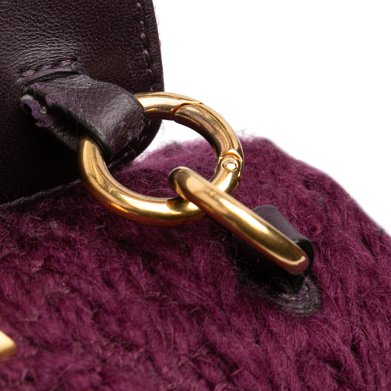 Large Knit Roman Stud Satchel - Image 10