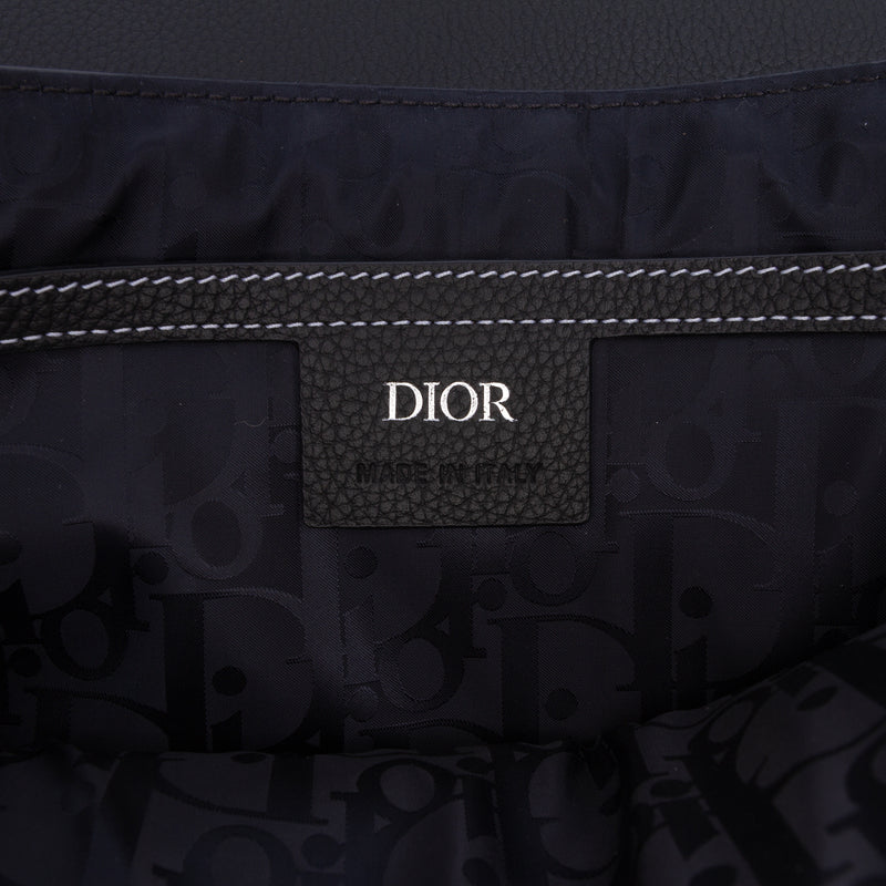 Medium Grained Calfskin Saddle Clutch with Flap - Image 5