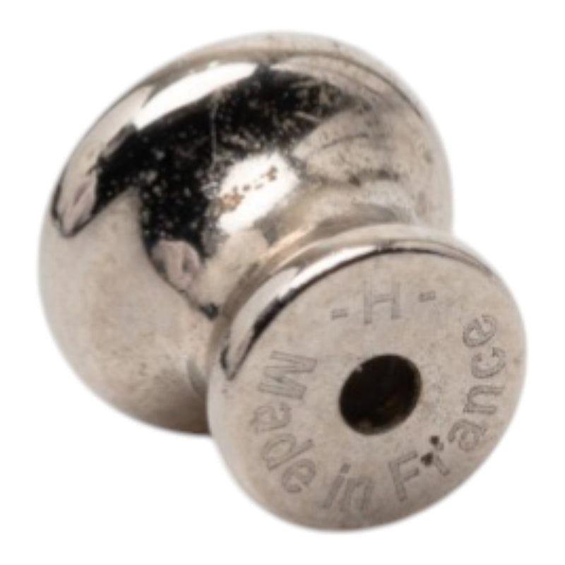 Silver Plated and Swift Leather Equestre Etrier Push Back Earrings - Image 4