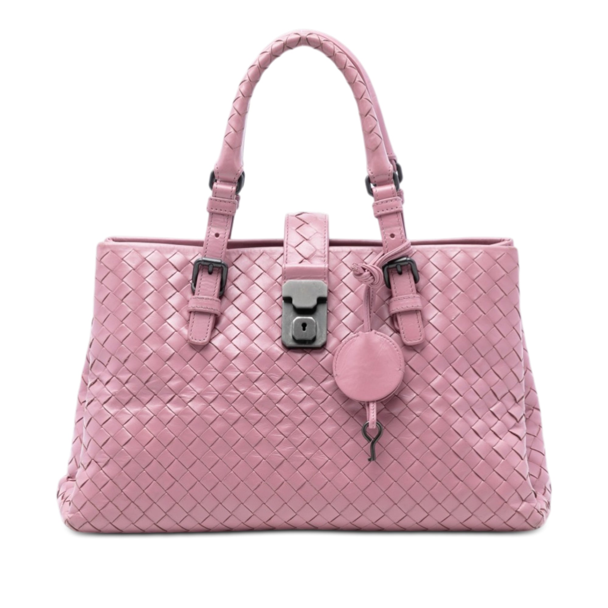 Small Nappa Intrecciato Roma Satchel - Image 1