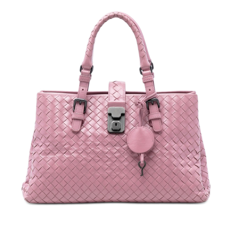 Small Nappa Intrecciato Roma Satchel