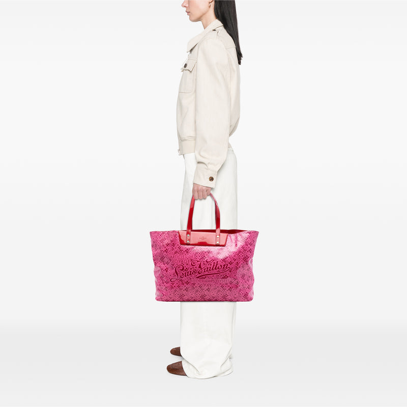 Takashi Murakami Coated Canvas Cosmic Blossom Tote GM - Image 6