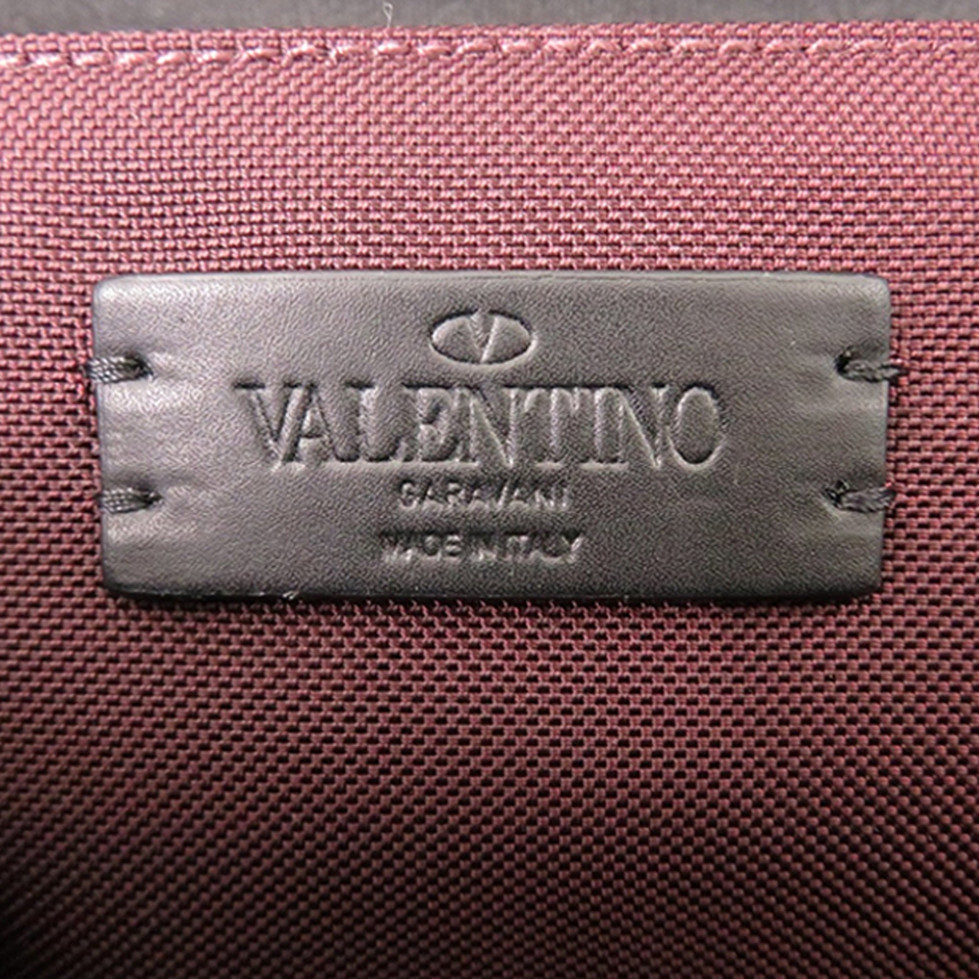 Nylon and Leather VLTN Rockstud Belt Bag - Image 4