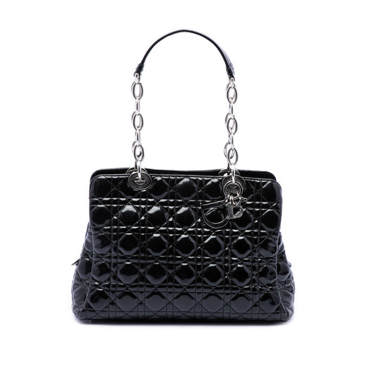 Medium Patent Cannage Lady Dior Soft Shopping Tote - Image 1