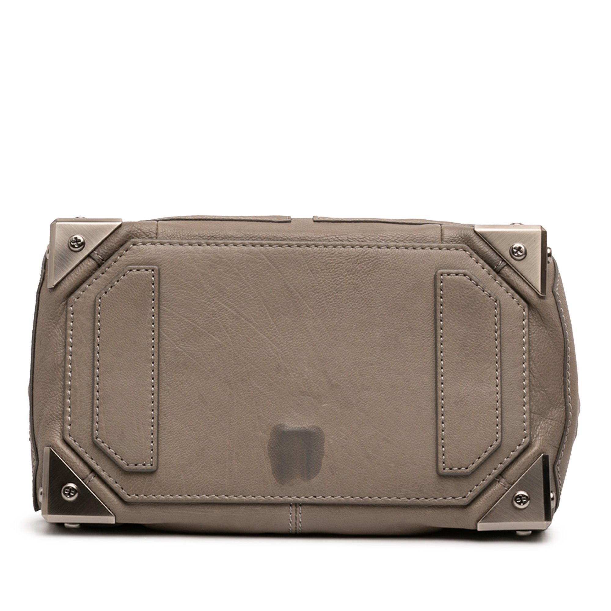 Leather Fold Over Trunk Adele Clutch - Image 3