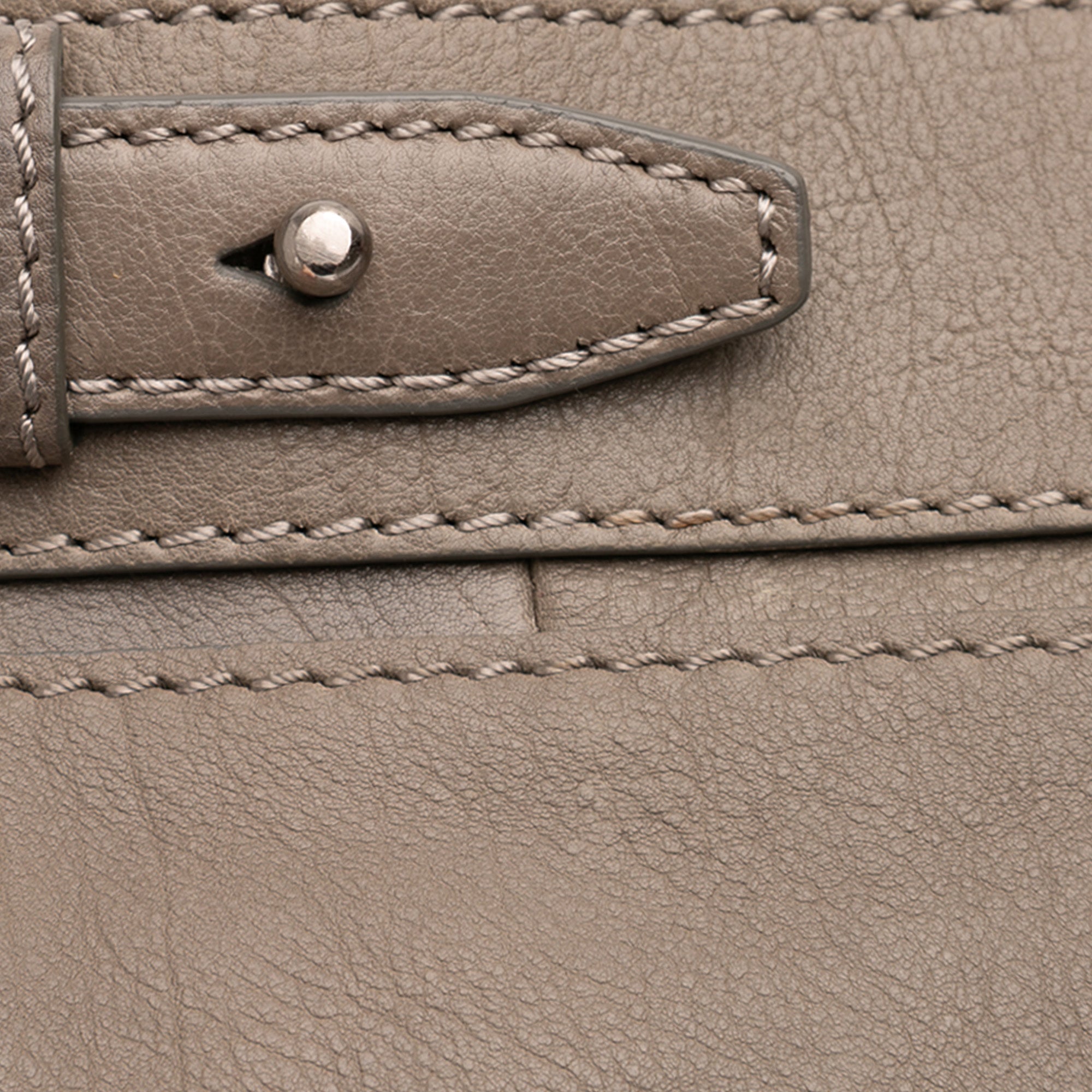 Leather Fold Over Trunk Adele Clutch - Image 8