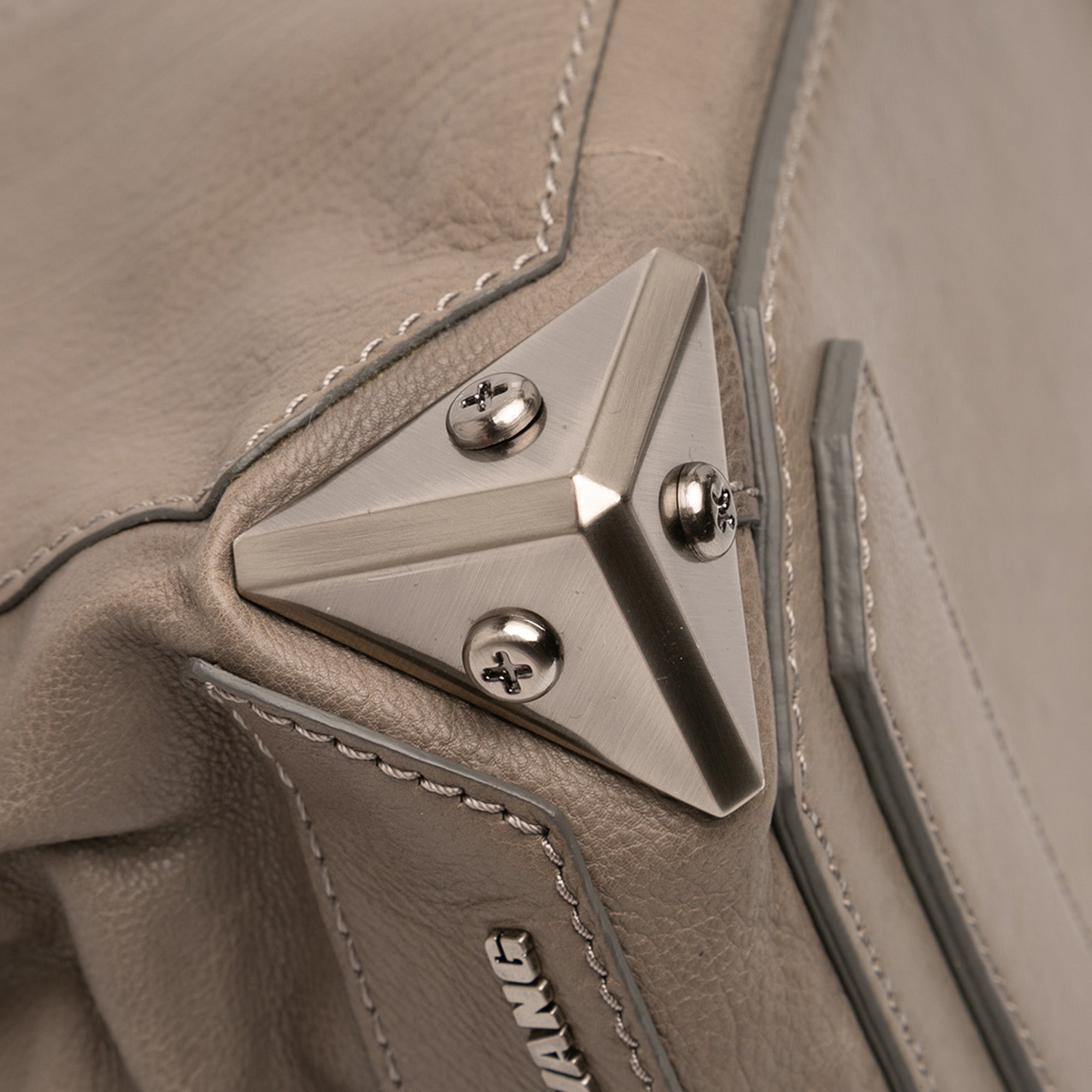 Leather Fold Over Trunk Adele Clutch - Image 9