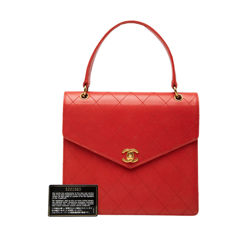 CC Quilted Caviar Turnlock Top Handle - Image 7