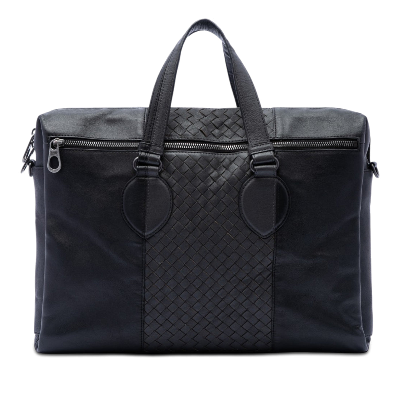 Bicolor Nappa Intrecciato Briefcase - Image 1
