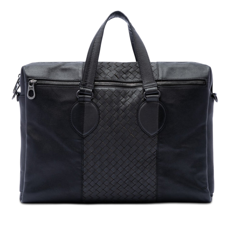 Bicolor Nappa Intrecciato Briefcase
