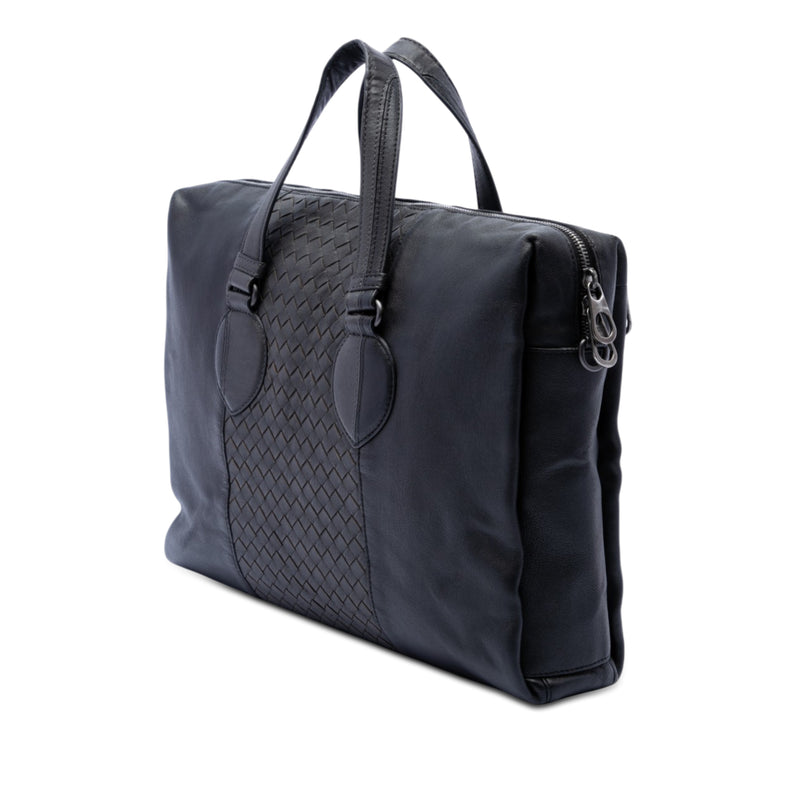 Bicolor Nappa Intrecciato Briefcase - Image 2