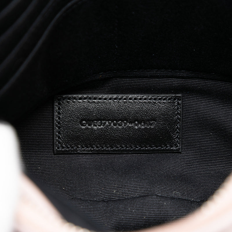 Chevron Leather Monogram Zip A5 Wristlet Pouch - Image 6