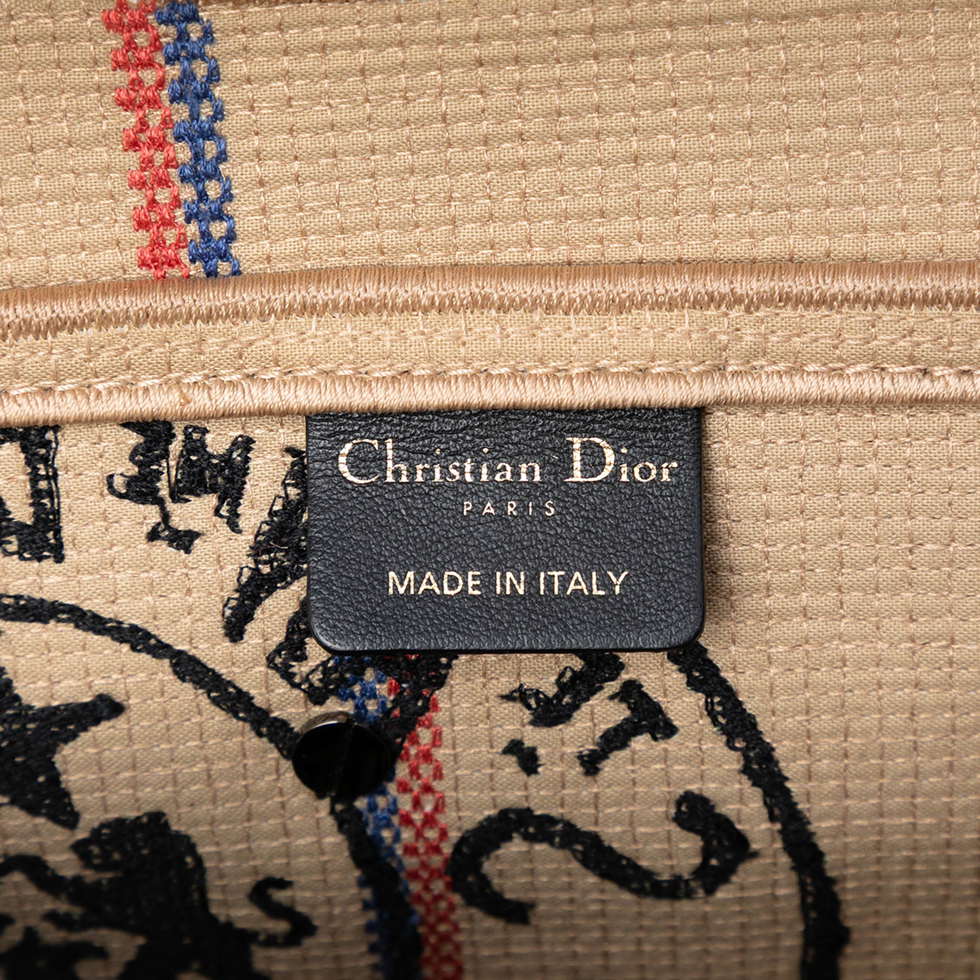 Mini Embroidered Jute Canvas Union Saddle Bag - Image 5