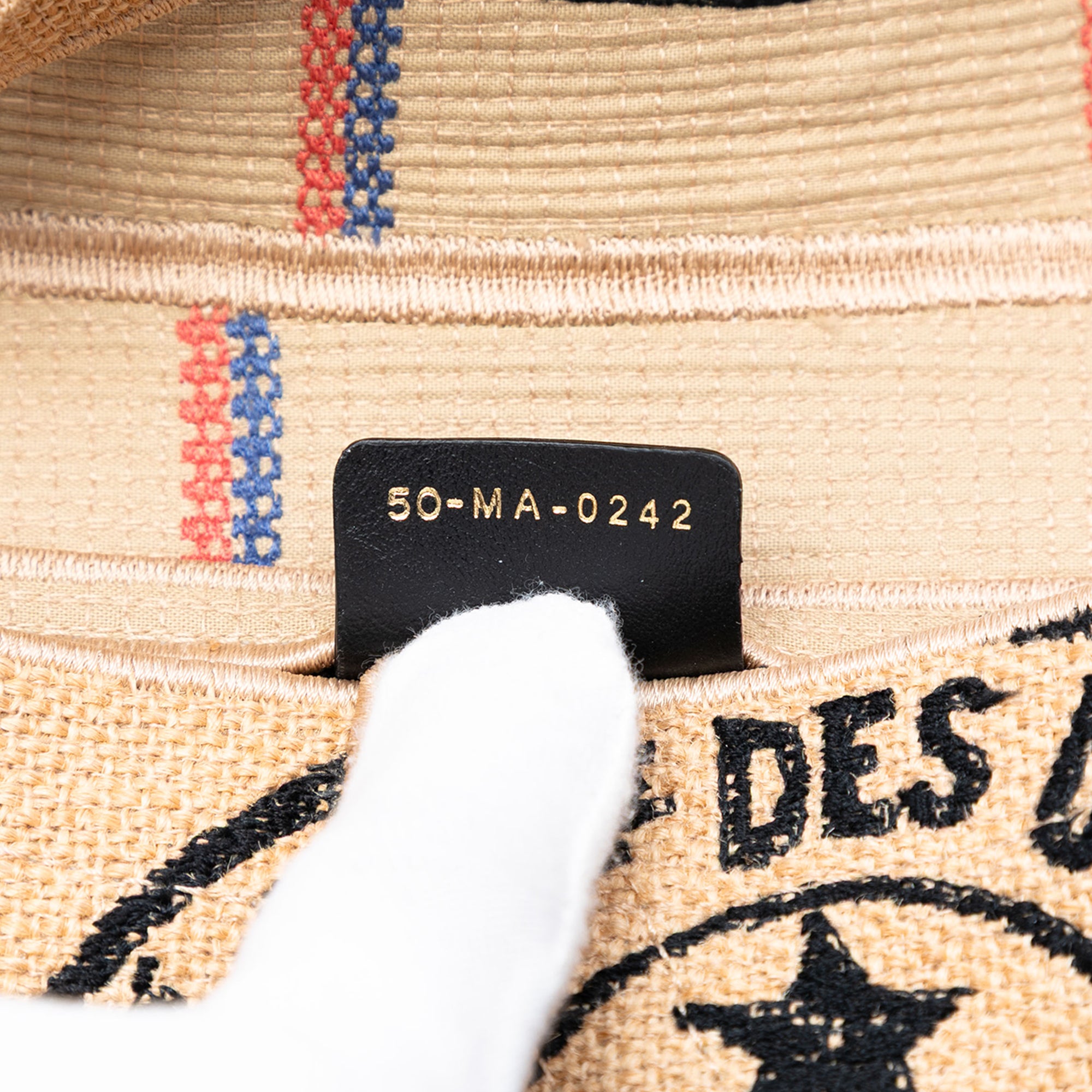 Mini Embroidered Jute Canvas Union Saddle Bag - Image 6