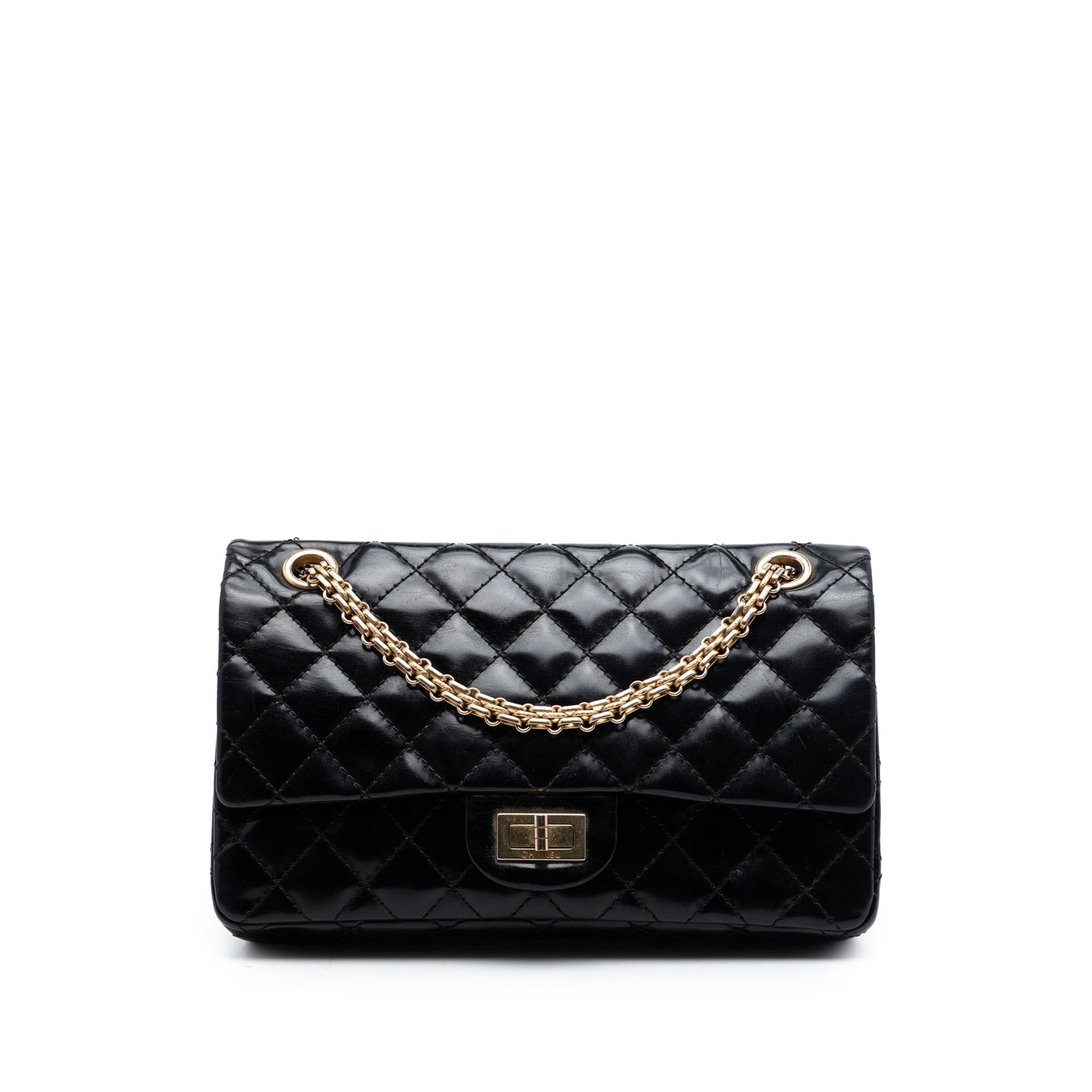 Quilted Glazed Calfskin Reissue 2.55 Accordion Flap 225 - Image 1