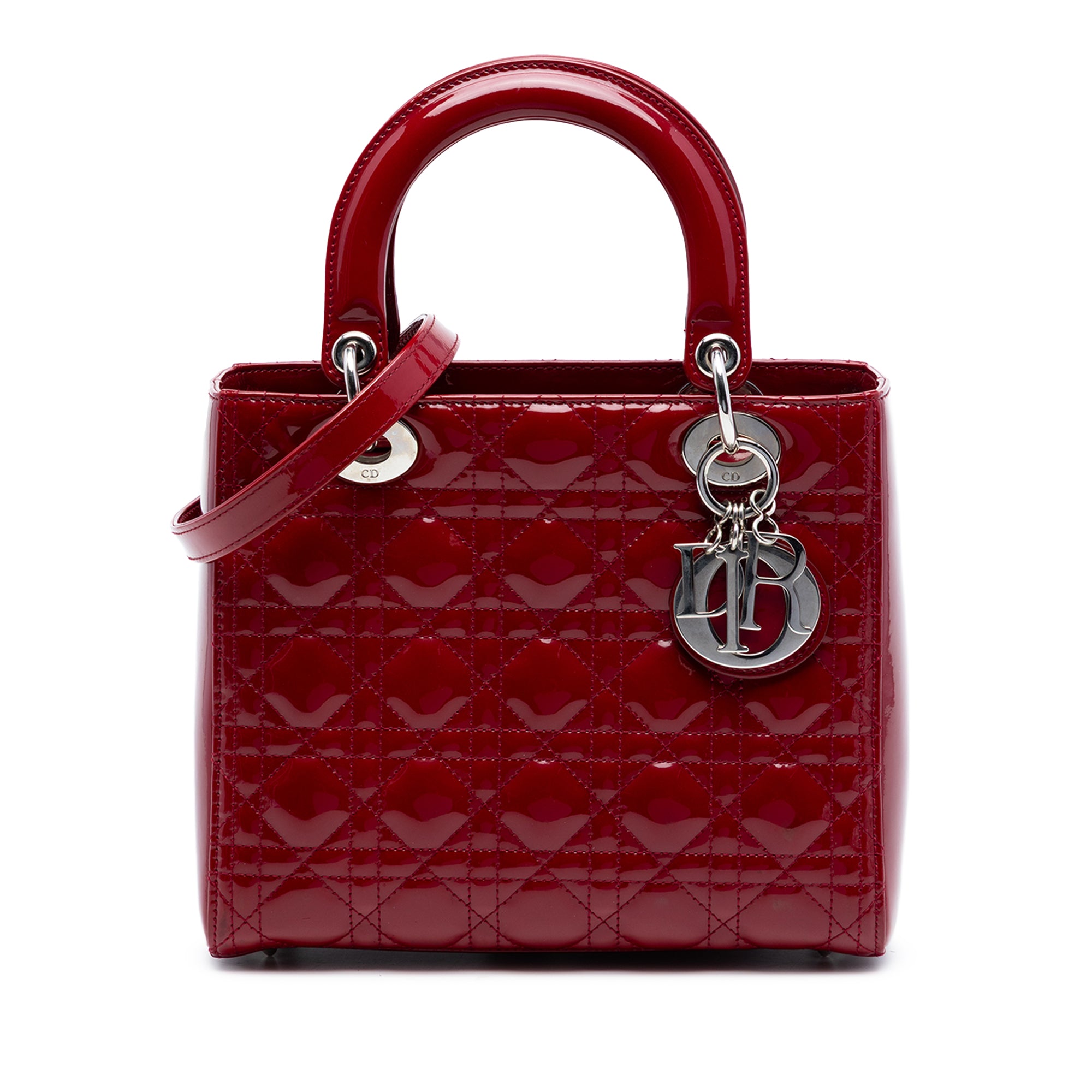 Medium Patent Cannage Lady Dior - Image 1
