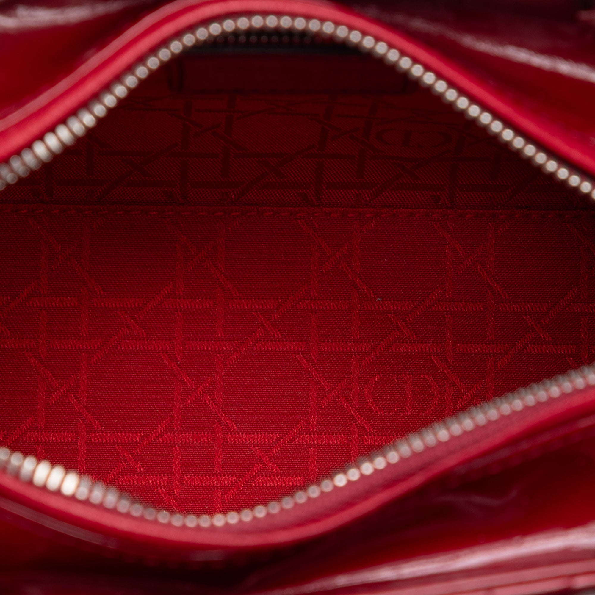 Medium Patent Cannage Lady Dior - Image 4