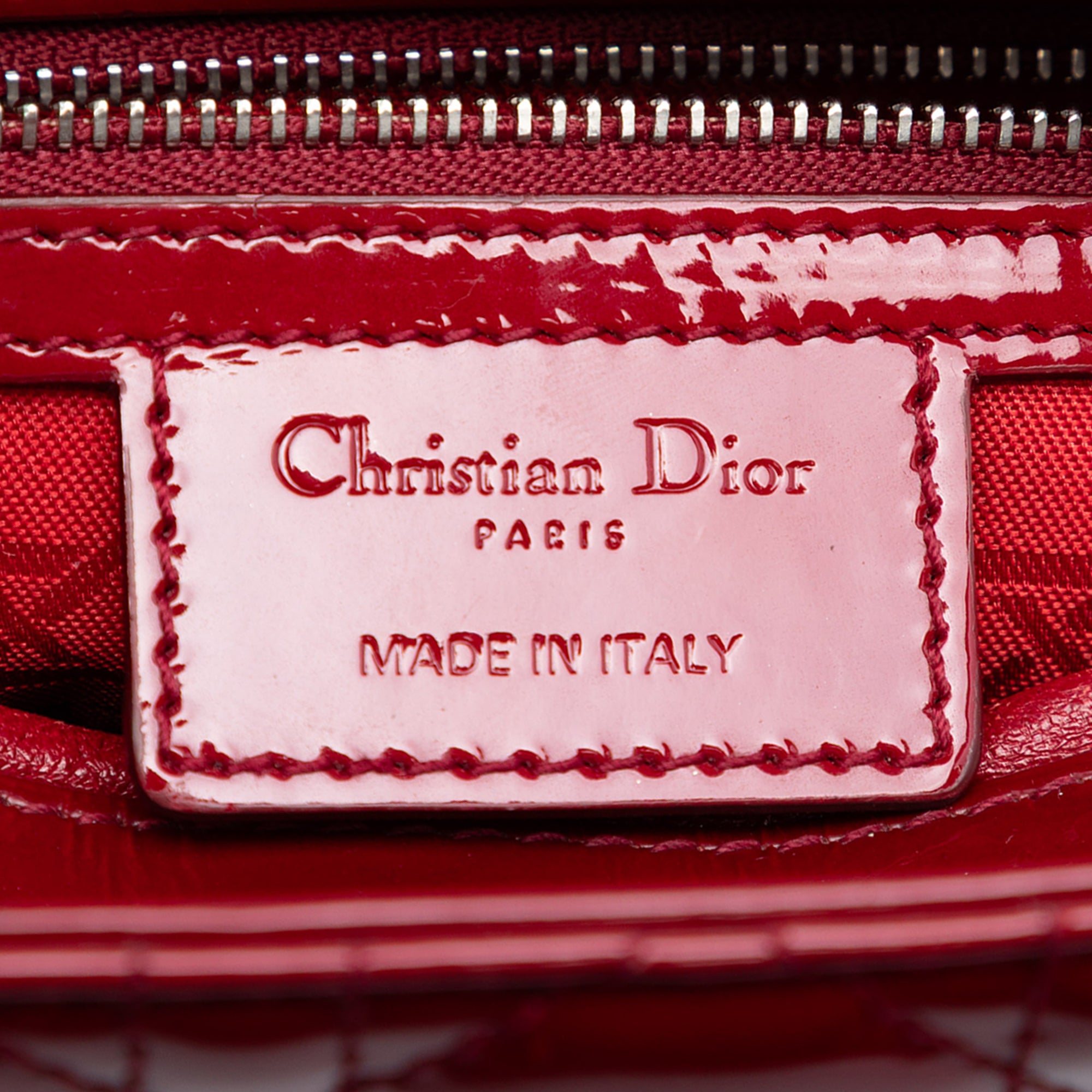 Medium Patent Cannage Lady Dior - Image 5