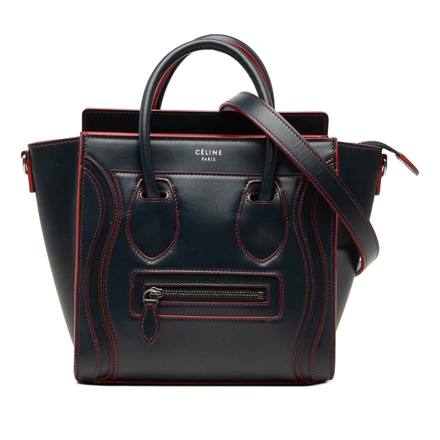 Nano Bicolor Smooth Calfskin Luggage Tote - Image 1