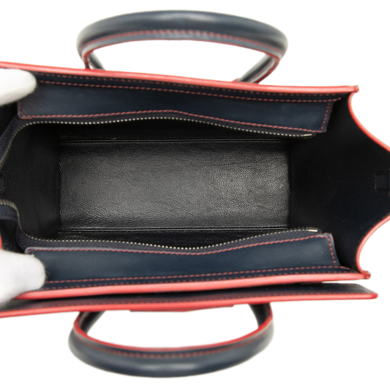 Nano Bicolor Smooth Calfskin Luggage Tote - Image 4
