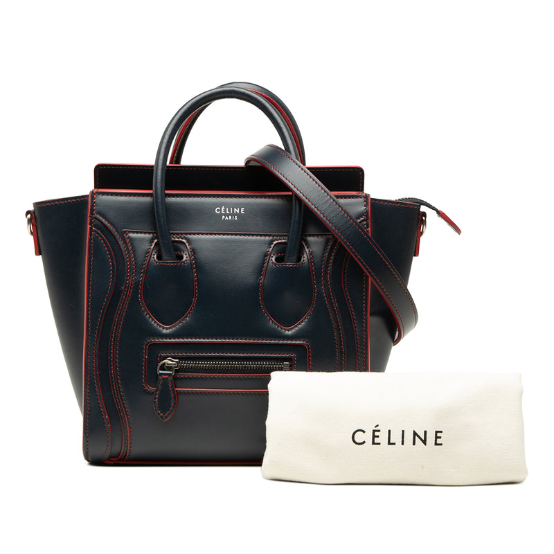 Nano Bicolor Smooth Calfskin Luggage Tote - Image 7