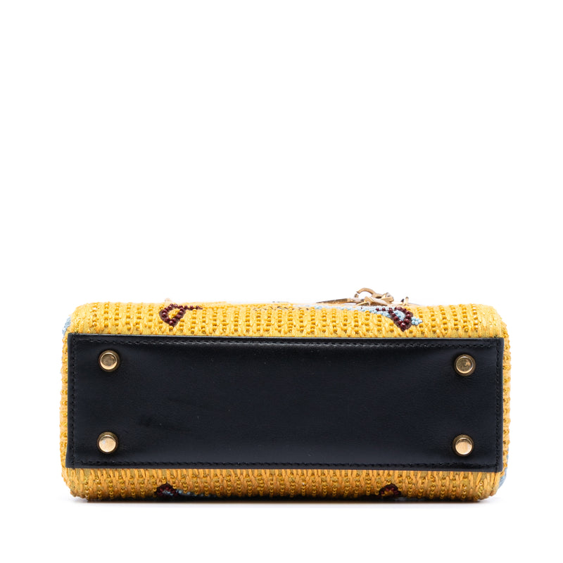 Mini Embroidered Canvas Swords Lady Dior - Image 3