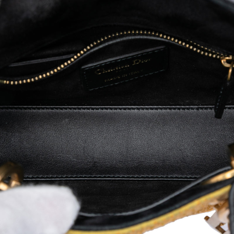 Mini Embroidered Canvas Swords Lady Dior - Image 4