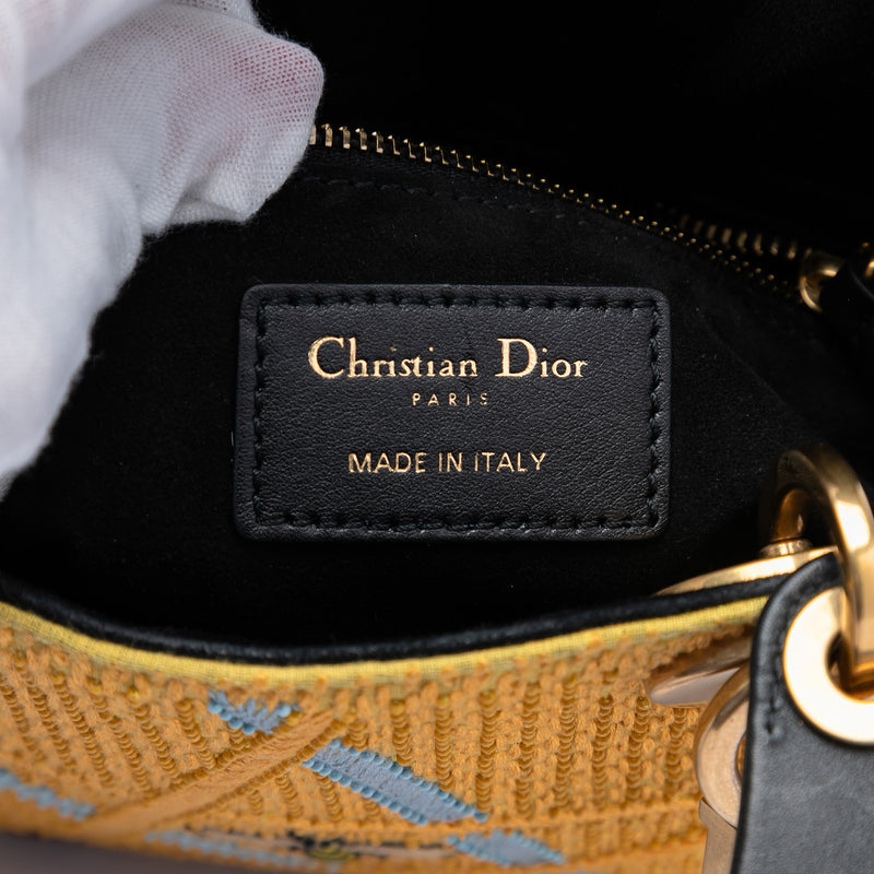 Mini Embroidered Canvas Swords Lady Dior - Image 5
