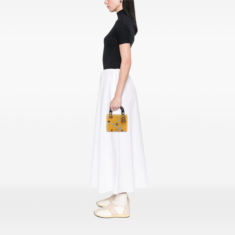 Mini Embroidered Canvas Swords Lady Dior - Image 7