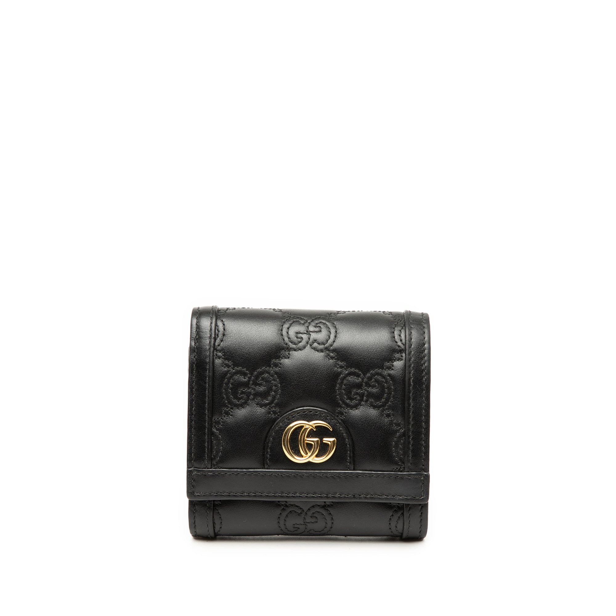 GG Matelasse Calfskin Card Case Wallet - Image 1