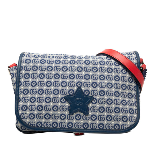Kids GG Canvas Star Messenger Bag - Image 1