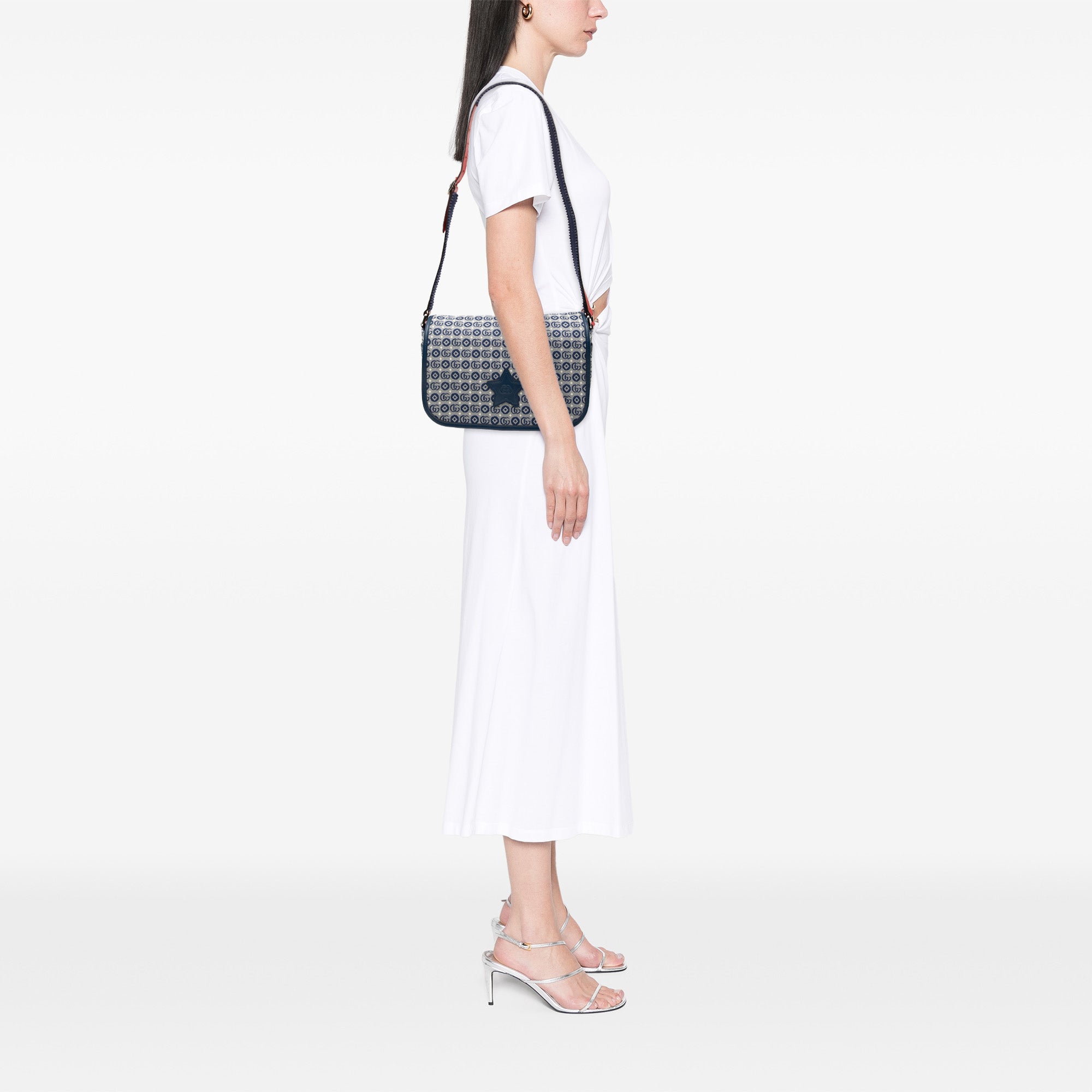 Kids GG Canvas Star Messenger Bag - Image 7