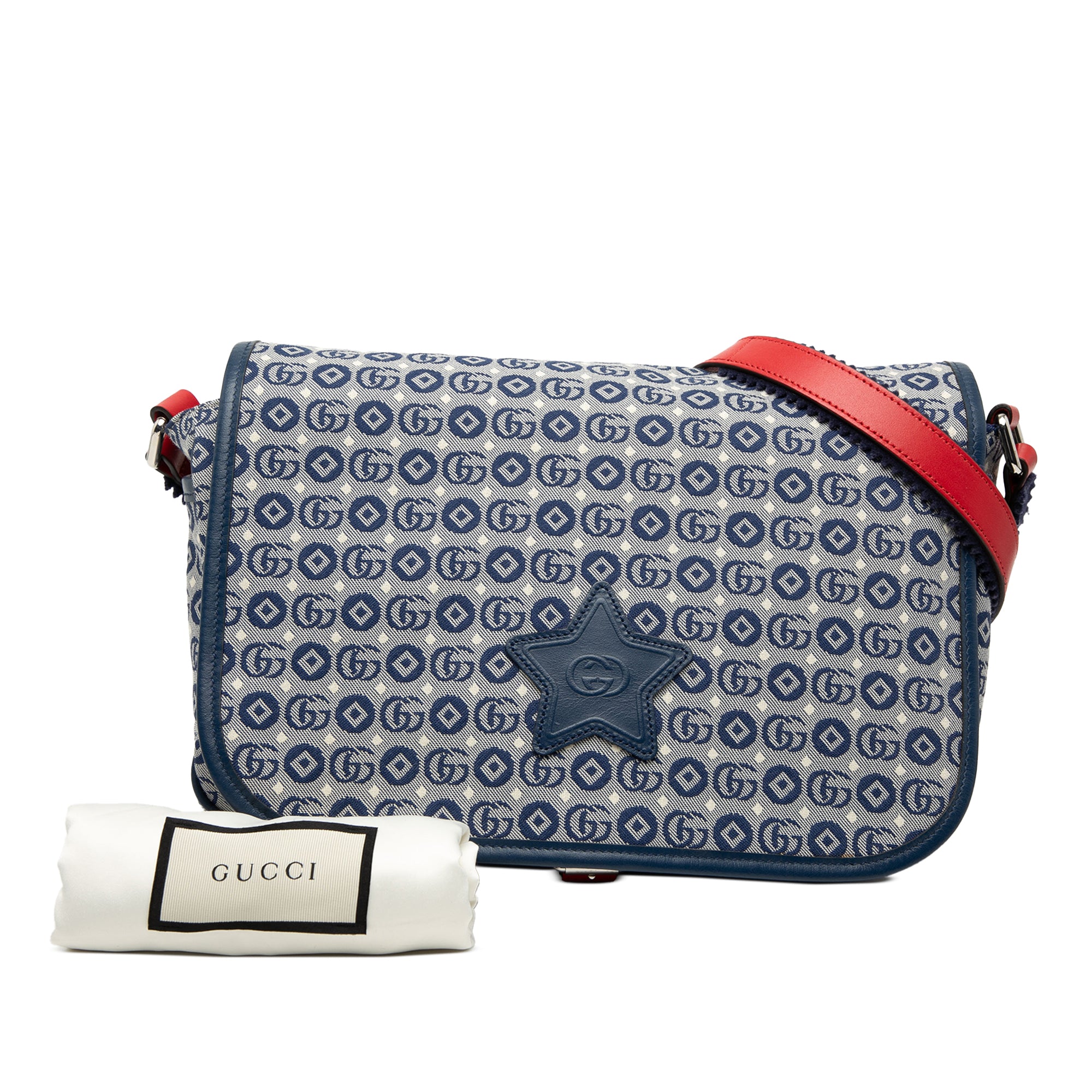 Kids GG Canvas Star Messenger Bag - Image 8
