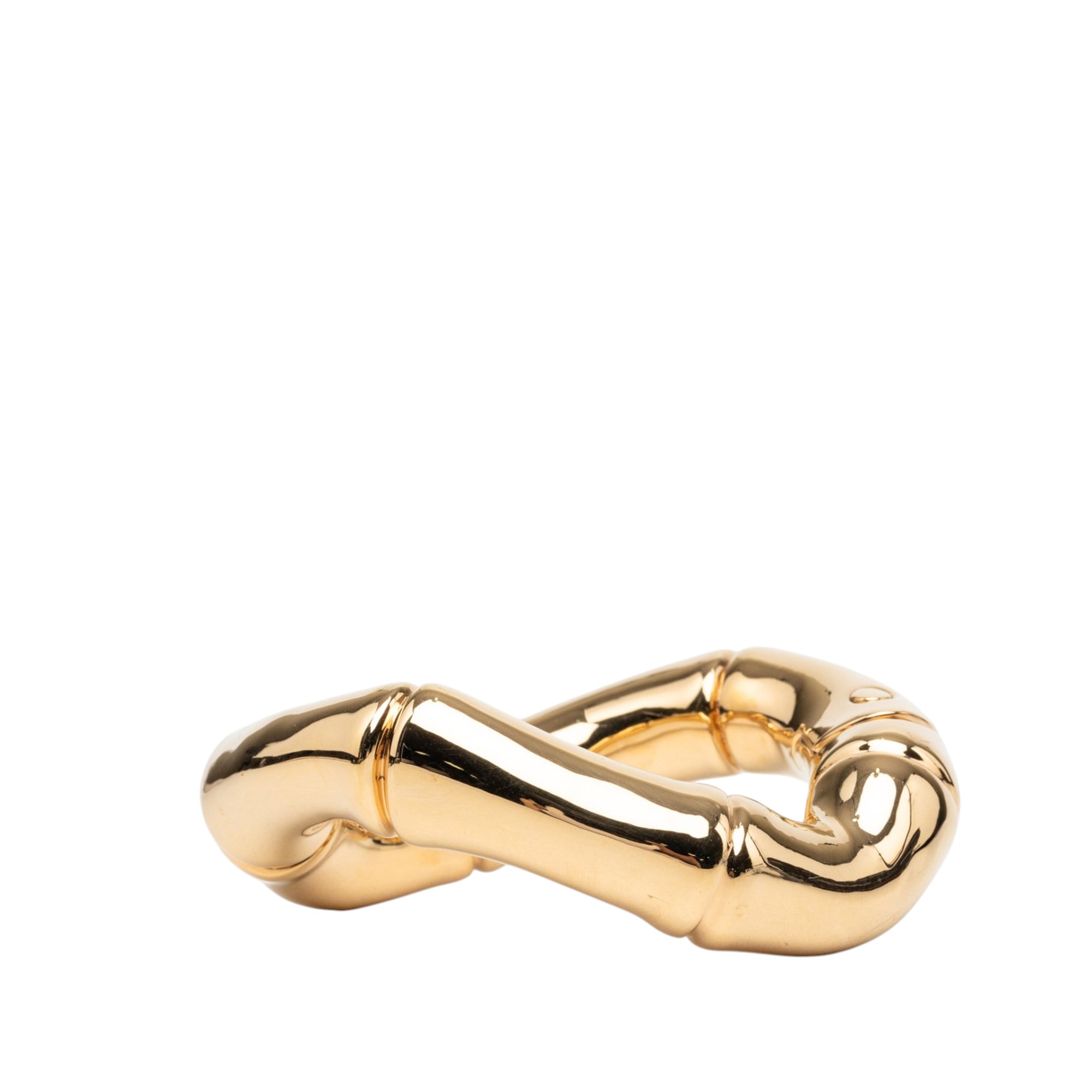 Gold Plated Bamboo Cuff Bracelet - Image 2